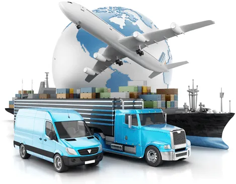Logistics truck illustration